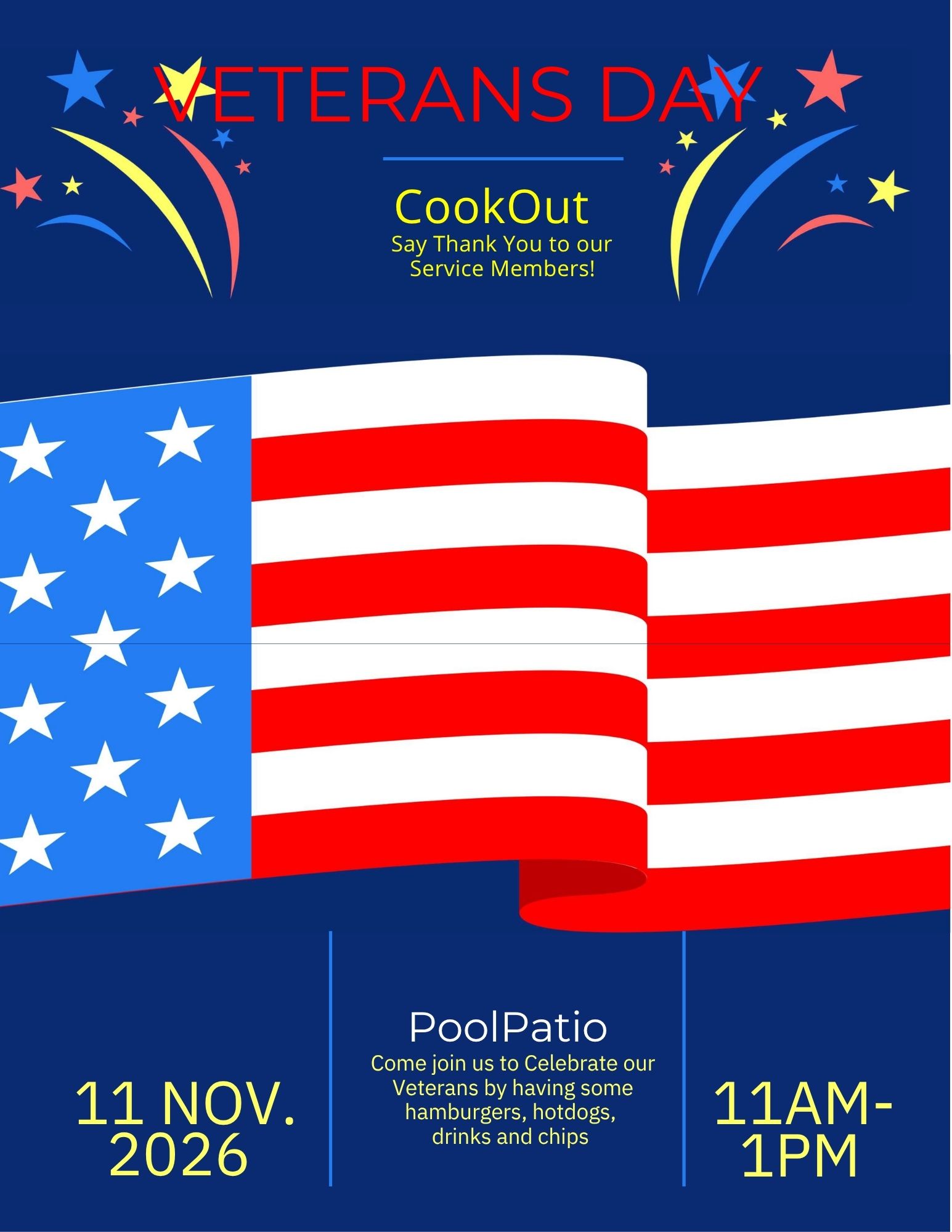 Veteran's Day Cookout